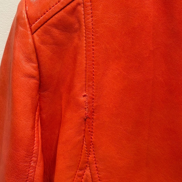 Lamarque Womens Leather Jacket Donna in grenadine, size M - Picture 3 of 16